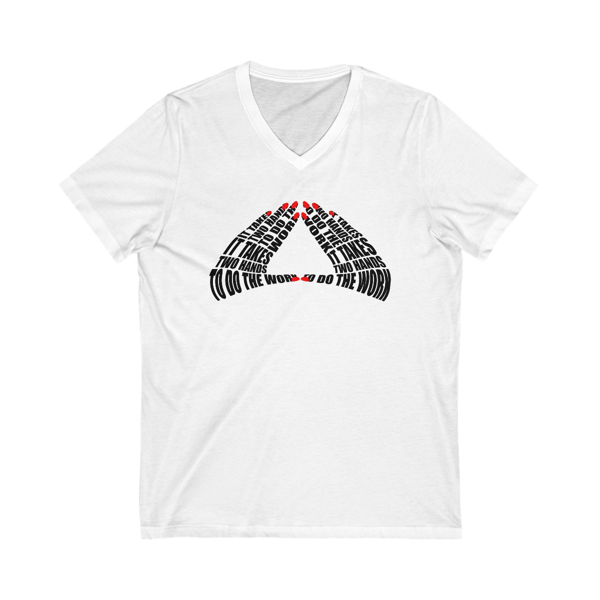 Unisex Jersey Short Sleeve V-Neck Tee
