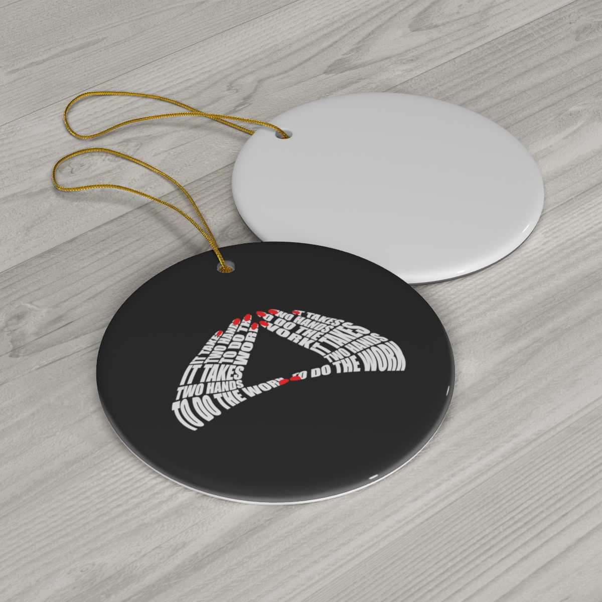 Ceramic Ornament, 4 Shapes