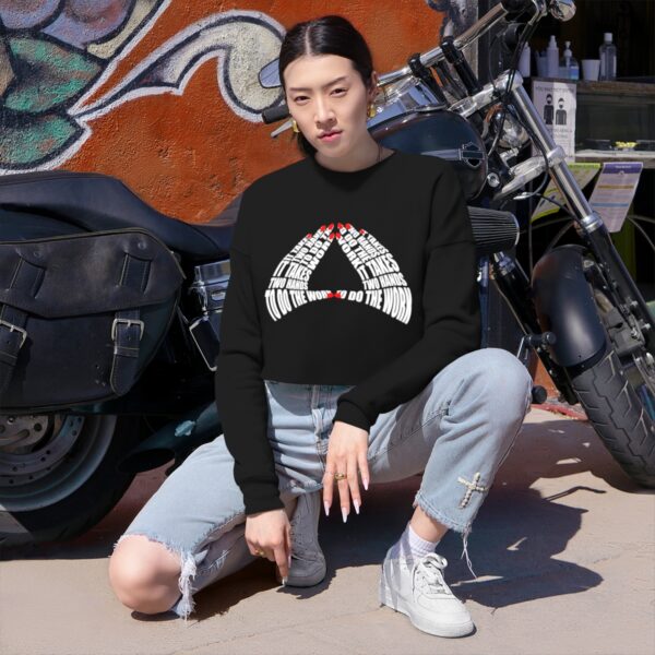 Women's Cropped Sweatshirt - Image 4